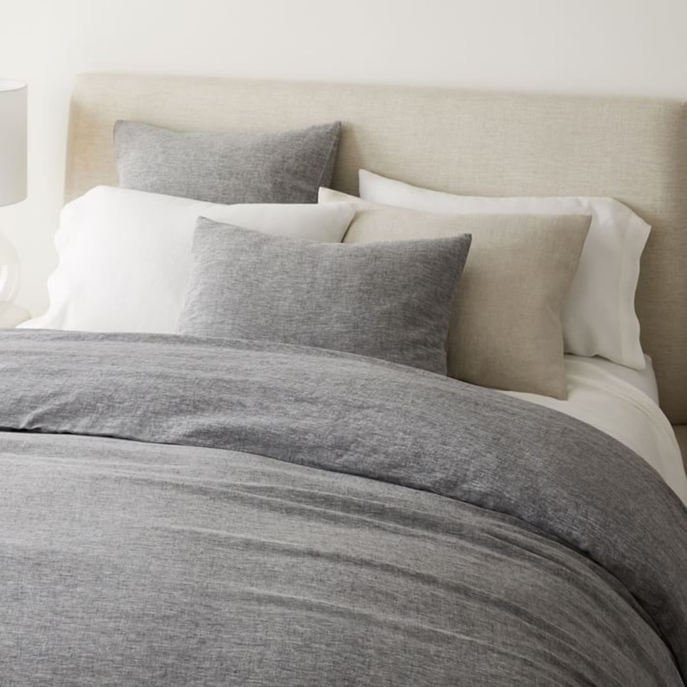 West Elm European Flax Linen Duvet Cover King/Cal. King